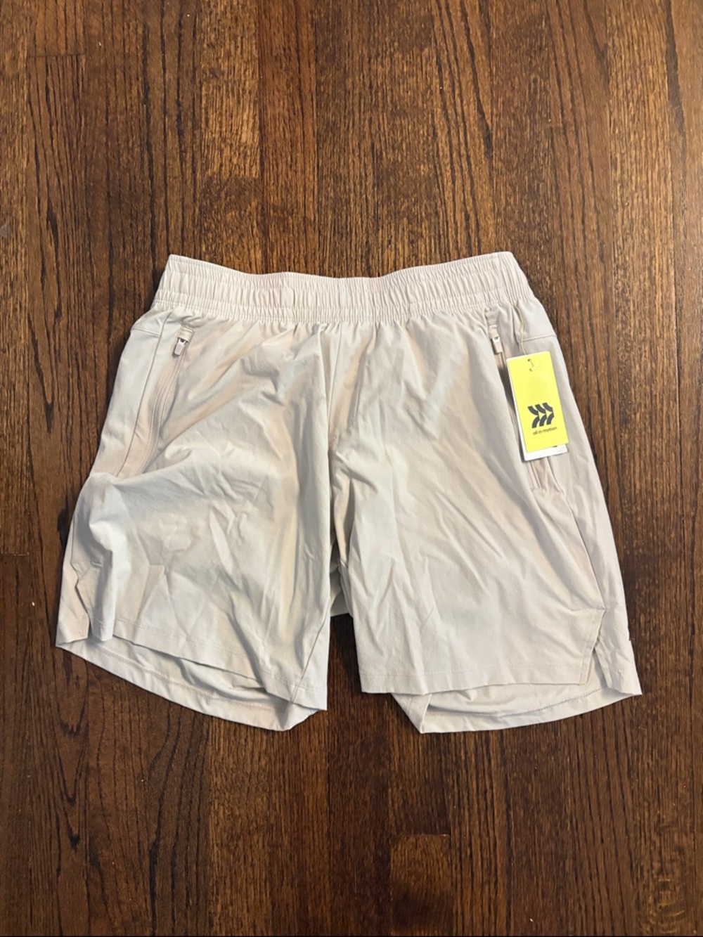 All in Motion Men's Lightweight Athletic Shorts - Beige